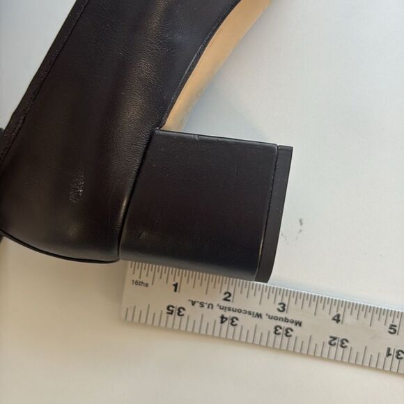 J Crew Cap-toe ballet block heels Womens Size 10 Black - Picture 10 of 11